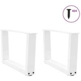  Noge blagovaonskog stola V-oblika 2 kom bijele 50x(30-31 3) cm | shoptok.hr