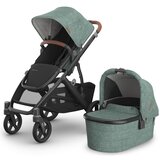 Uppababy Voziček 2v1 Gwen, carbon VISTA V3 green melange Cene