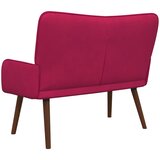 SOFA za dvije osobe Vinska crvena 115 x 61 x 87 cm Baršun | shoptok.hr