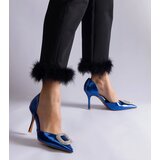  Blue stilettos adorned with rhinestones Coluga | shoptok.hr