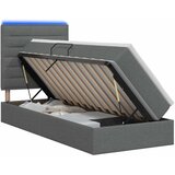  LED krevet za pohranu s madracem Tamnosiva 90 x 200 cm Tkanina - Tamnosiva 90 x 200 cm Dizajn linija | shoptok.hr