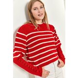 Bianco Lucci Sweater - Red - Regular fit cene