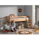 Vipack Podignuti dječji krevet od punog hrasta 90x200 cm u prirodnoj boji Forrest – | shoptok.hr