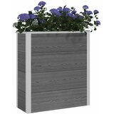  Povišena vrtna gredica Siva 75 x 30 x 82 cm WPC i aluminij | Eponuda.com