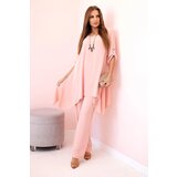 Kesi Włoski Set of blouse + pants with pendant dark powder pink | ePonuda.com