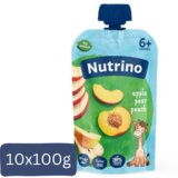 Nutrino pire od voća, Jabuka, kruška, breskva, 100g, 10 komada u