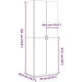  Visoka komoda boja hrasta 70x42,5x185 cm od konstruiranog drva | shoptok.hr