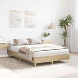 vidaXL posteljni okvir brez ležišča Sonoma hrast 120x200 cm | Shoptok.si