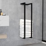The Living Store Držalo za brisače črno 25x20x95 cm železo - Stojalo Za Brisače, (21750987) | Shoptok.si