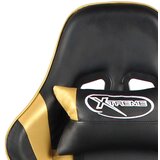 vidaXL Okretna igraća stolica zlatna PVC | shoptok.hr