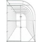  Kavez za piletinu uz zid Srebrna 600 x 150 x 215 cm | shoptok.hr
