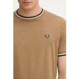 Fred Perry Majice s kratkimi rokavi Fp Twin Tipped T-Shirt Kostanjeva | Shoptok.si