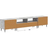 3-dijelni LED TV kabinet Betonska siva Konstruirano drvo | shoptok.hr