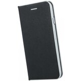  Premium preklopna torbica samsung galaxy a41 a415 - črna s srebrnim robom Cene