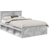  Krevetna konstrukcija Beton 120 x 190 cm Čvrsto borovo drvo | shoptok.hr