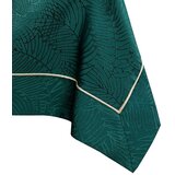 AmeliaHome Stolnjak Gaia s manšetom i obrubom 140x280 cm, tamnozelena | shoptok.hr