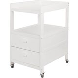 Qu-ax previjalna miza z dvema predaloma white | Shoptok.si