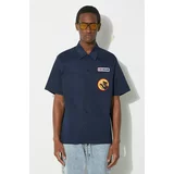 Icecream Košulja Waitress Camp Collar Shirt za muškarce, boja: tamno plava, regular, s klasičnim ovratnikom, IC24117