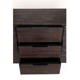 White Label Rjava nizka komoda iz masivnega tika 135x82 cm Webster – | Shoptok.si