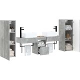  Set namještaja za kupaonicu 5 kom. Betonska siva | shoptok.hr