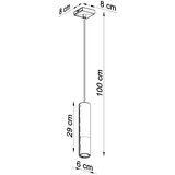  Obesna svetilka LOOPEZ 1 črna/zlata, (21347634) | Shoptok.si