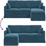 SOFA Plava 198 x 134 x 80 cm Baršun | shoptok.hr