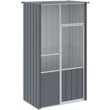 vidaXL Kavez za ptice antracit 115 x 78 x 200 cm od pocinčanog čelika | shoptok.hr
