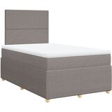 vidaXL Box spring postelja z vzmetnico taupe 120x190 cm blago, (21306184) Cene