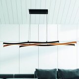 Lesnina XXXL Searchlight 32104-1BK - LED luster na sajli BLOOM LED/38W/230V 2300/3000/4000K | Eponuda.com