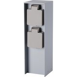 Brilagi Spoljni stub za utičnice PILLAR 2Z SCHUKO 230V IP44, srebrne boje | Eponuda.com