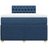  Krevet s oprugama i madracem plavi 120 x 190 cm od tkanine | shoptok.hr