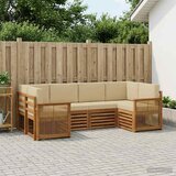  Set vanjskih sofa 5 kom. Prirodna | shoptok.hr
