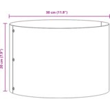 Crna Vrtni lonček Črna 30 x 30 x 20 cm Jeklo | Shoptok.si