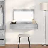 vidaXL Siva sonoma Inženirski les 100 x 40 x 70 cm Ogledalo | Shoptok.si