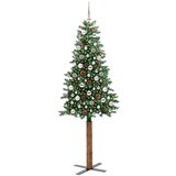 vidaXL Ožja jelka med 300 LED Zelena 210 cm PVC in trden bor | Shoptok.si