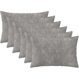  Jastuk s jastukom HEERLEN 6 kom. Svjetlosiva Mikrofibra Flis - Svjetlosiva 40 x 60 cm 6 | shoptok.hr