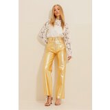 View of Trend Alaçatı Stili Women's Gold Gold Plated Palazzo Trousers | ePonuda.com