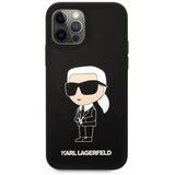 Karl Lagerfeld Maska za telefon Liquid Silicone Ikonik NFT za iPhone 12/12 Pro crna Cene