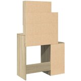 vidaXL Toaletna mizica z omarico sonoma hrast 80x39x80 cm | Shoptok.si