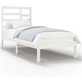  Okvir za krevet masivno drvo bijeli 90x190 cm 3FT jednokrevetni | shoptok.hr