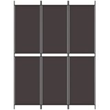  pregrada s 3 panela smeđa 150x200 cm od tkanine | shoptok.hr