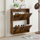  Ormar za cipele na zidu EDE 71 x 17 x 86 cm Konstruirano drvo - Dimljeni hrast Cijene