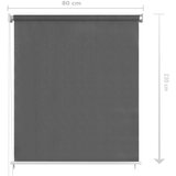  Vanjska roleta za zamračivanje 80 x 230 cm antracit | shoptok.hr
