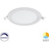 Braytron Ugradni LED panel 12W, okrugli, beli, Dimabilni, 3u1 (8 inča) BP01-91280 | Eponuda.com