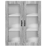 vidaXL Stenska kuhinjska omarica s polico Siva Sonoma 80 x 31 x 100 cm | Shoptok.si