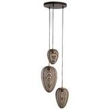 Light & Living Mat crna/u brončanoj boji viseća svjetiljka s metalnim sjenilom ø 36 cm Yaelle – | shoptok.hr