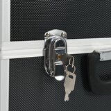  Kovčeg za alat 38 x 22,5 x 34 cm crni aluminijski | shoptok.hr