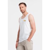 Ombre Summer Vibe printed men's cotton tank top - white | Eponuda.ba
