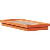  LED okvir kreveta voštano smeđi 90 x 200 cm od masivne borovine | shoptok.hr