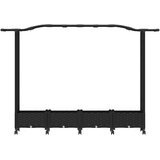  Povišeni krevet s mrežom i krovom Crna 207 x 40 x 129 cm PP | shoptok.hr